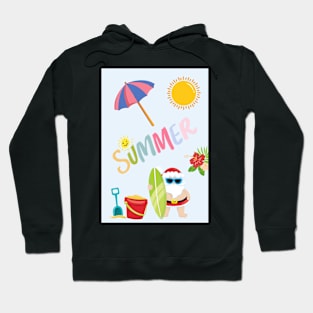 Santa's Summer Vacation Hoodie